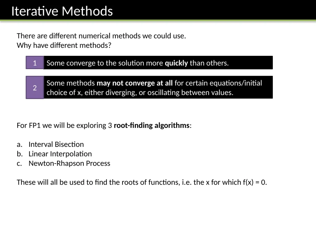 FP1: Chapter 2 Numerical Solutions of Equations Dr - slide 4 of 25