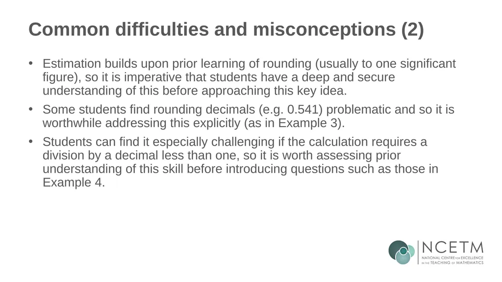 Estimating numerical calculations (from 1.1 Place - slide 13 of 35