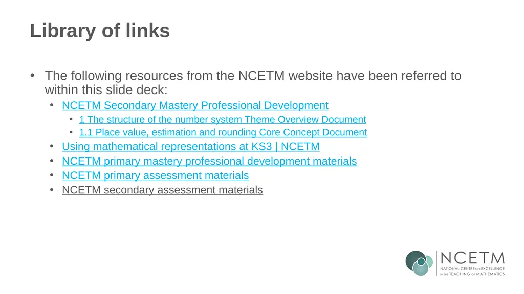 Estimating numerical calculations (from 1.1 Place - slide 35 of 35