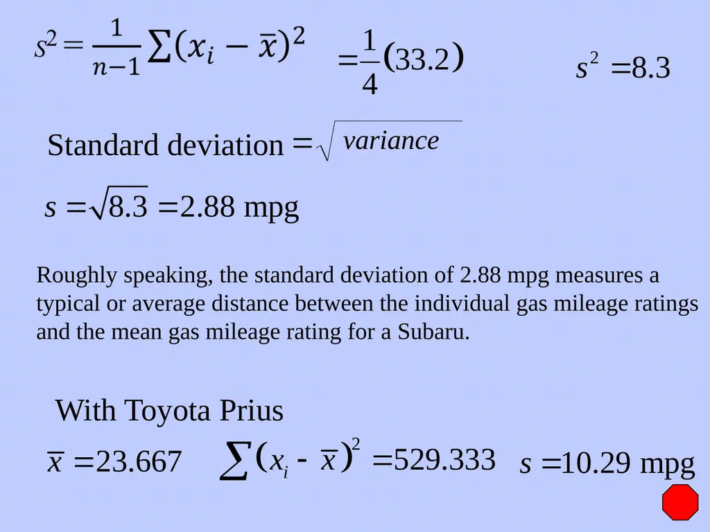 Numerical Methods for Describing Data From - slide 7 of 15