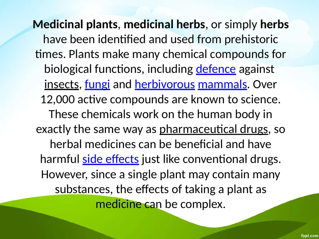 Click to edit Medicinal plants - slide 2 of 43