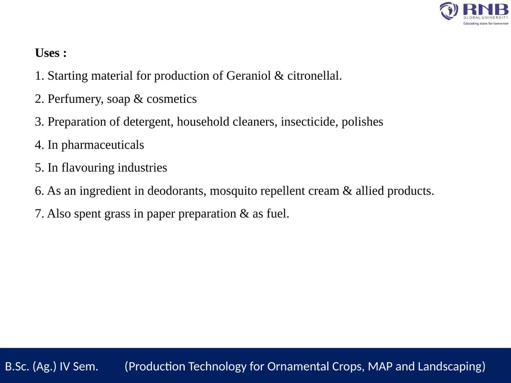 Course Name- Production Technology for Ornamental - slide 5 of 10