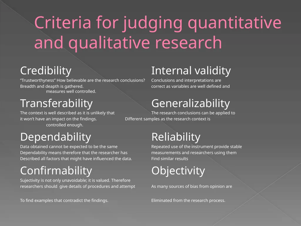 Qualitative vs. Quantitative research methods PART - slide 17 of 30