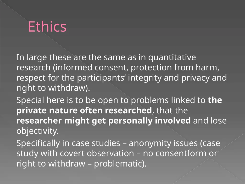 Qualitative vs. Quantitative research methods PART - slide 29 of 30