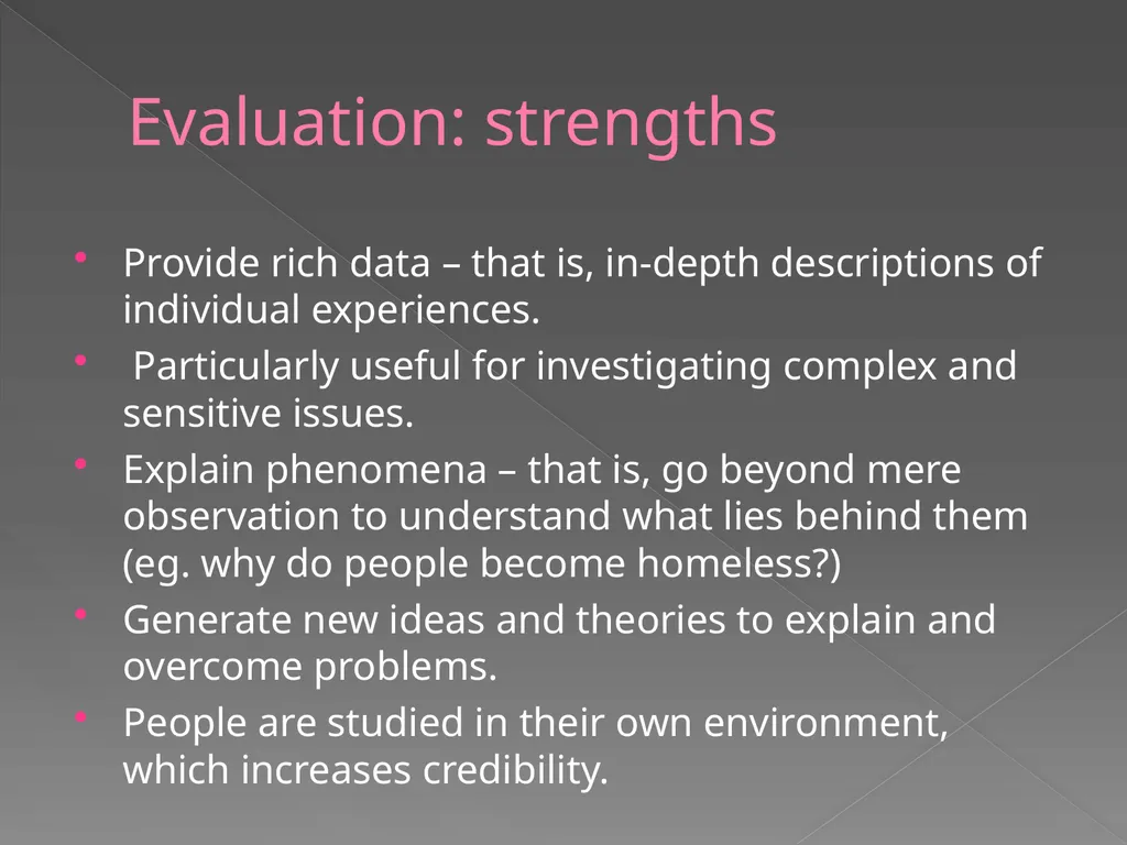 Qualitative vs. Quantitative research methods PART - slide 14 of 30