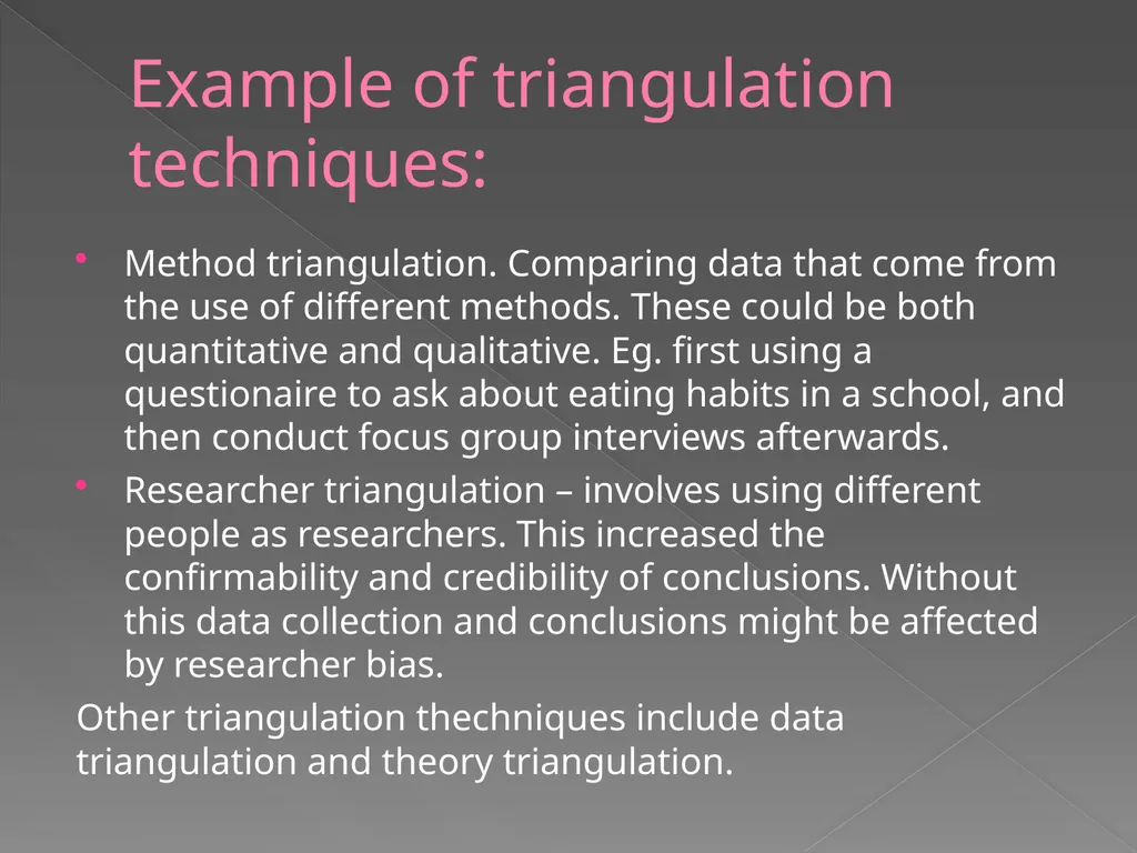 Qualitative vs. Quantitative research methods PART - slide 20 of 30