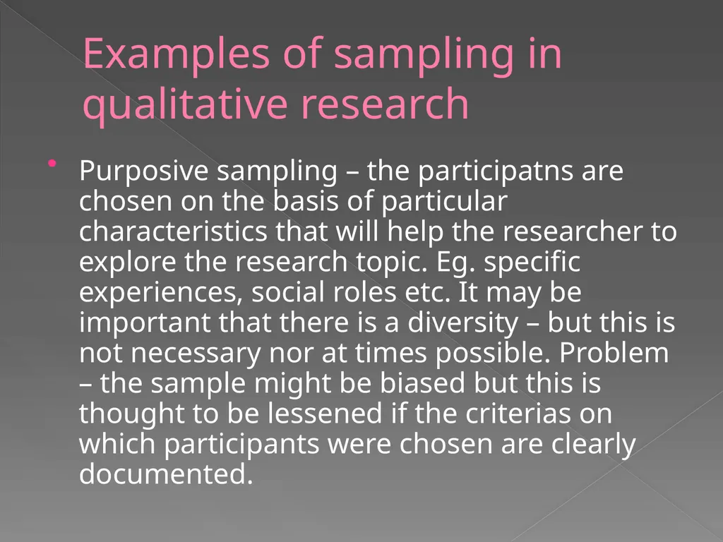 Qualitative vs. Quantitative research methods PART - slide 25 of 30