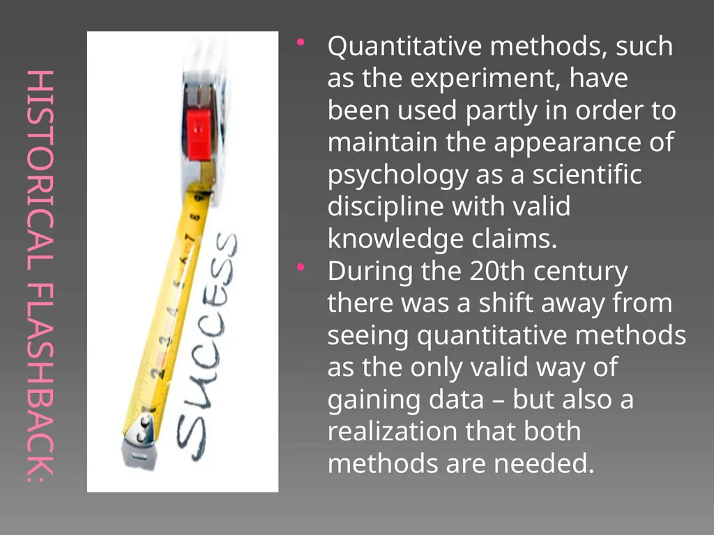 Qualitative vs. Quantitative research methods PART - slide 8 of 30