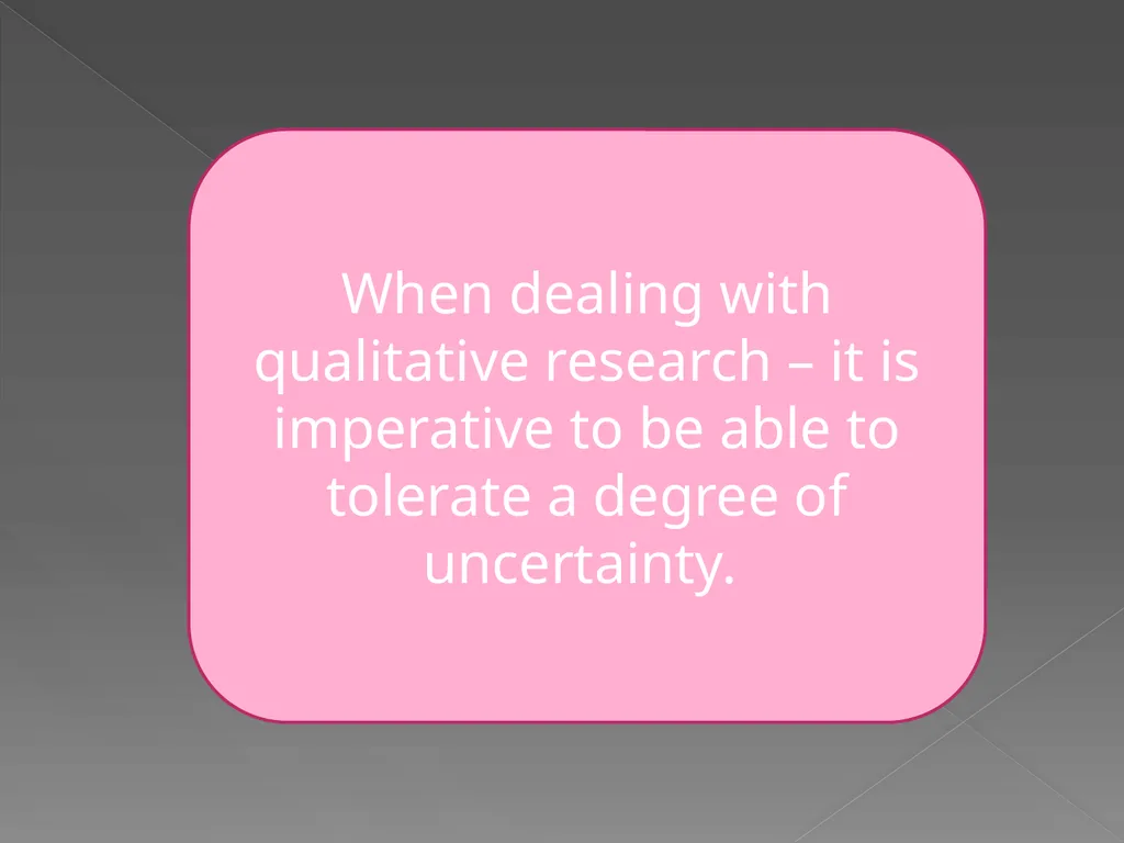 Qualitative vs. Quantitative research methods PART - slide 6 of 30