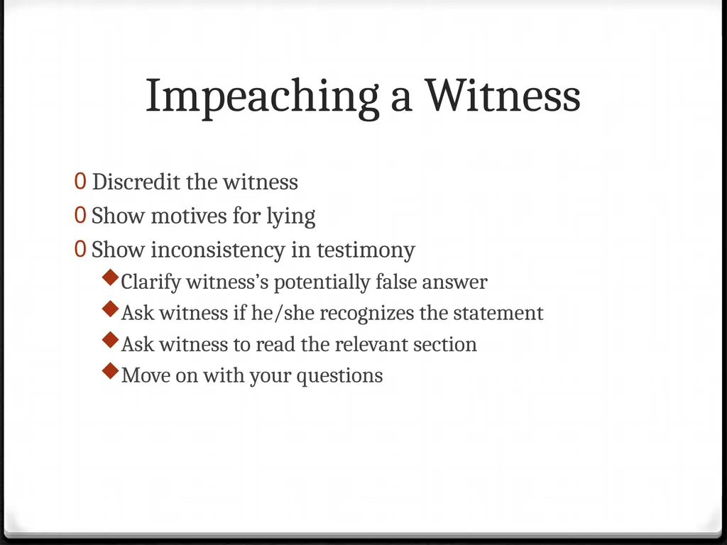 Rules of Evidence and Objections Mock Trial Rules - slide 19 of 20