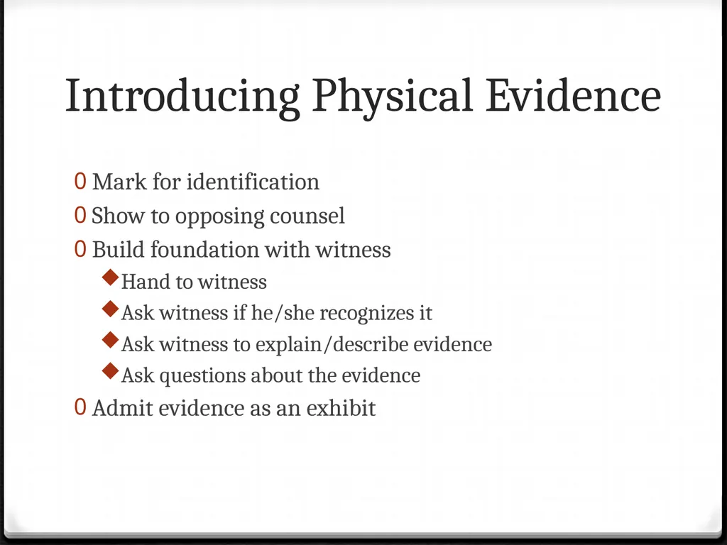 Rules of Evidence and Objections Mock Trial Rules - slide 18 of 20