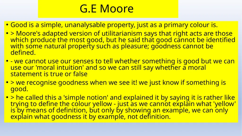 Meta-ethics Introduction - Naturalism Meta-ethics - slide 21 of 25