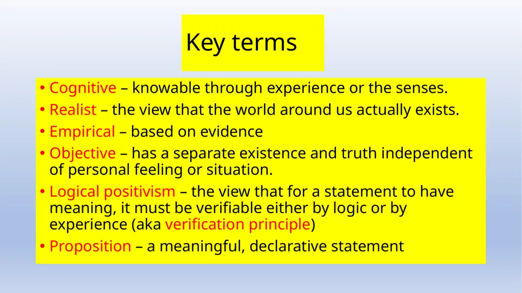 Meta-ethics Introduction - Naturalism Meta-ethics - slide 5 of 25