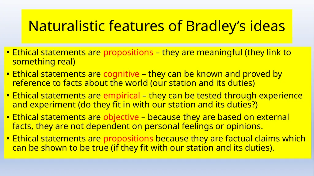 Meta-ethics Introduction - Naturalism Meta-ethics - slide 17 of 25