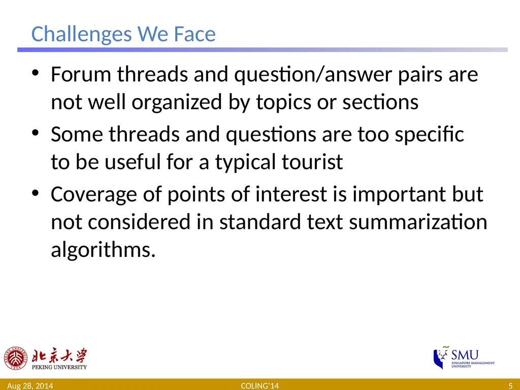 Generating Supplementary Travel Guides from Social - slide 5 of 25