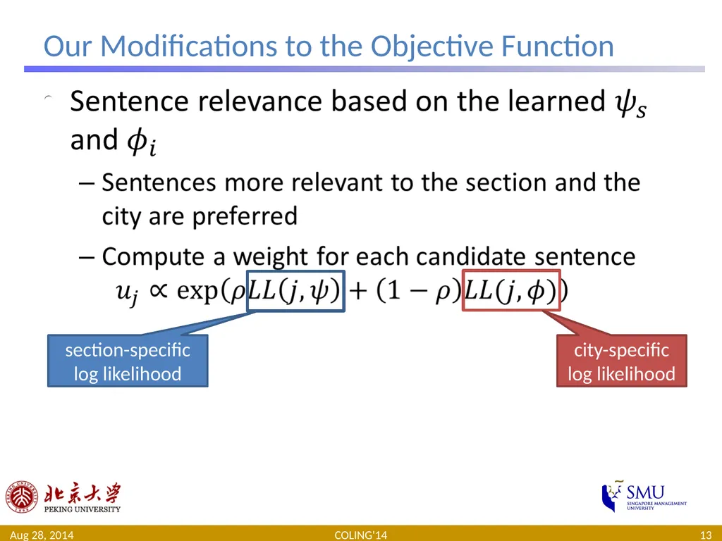 Generating Supplementary Travel Guides from Social - slide 13 of 25