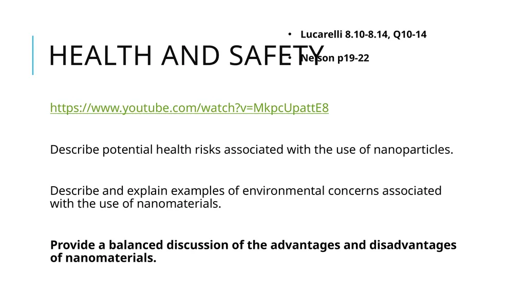 Nanomaterials Pearson 1.2 You mean from science - slide 14 of 16
