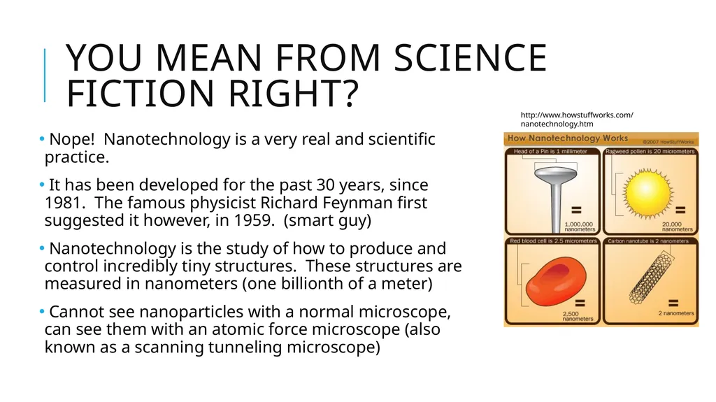 Nanomaterials Pearson 1.2 You mean from science - slide 2 of 16