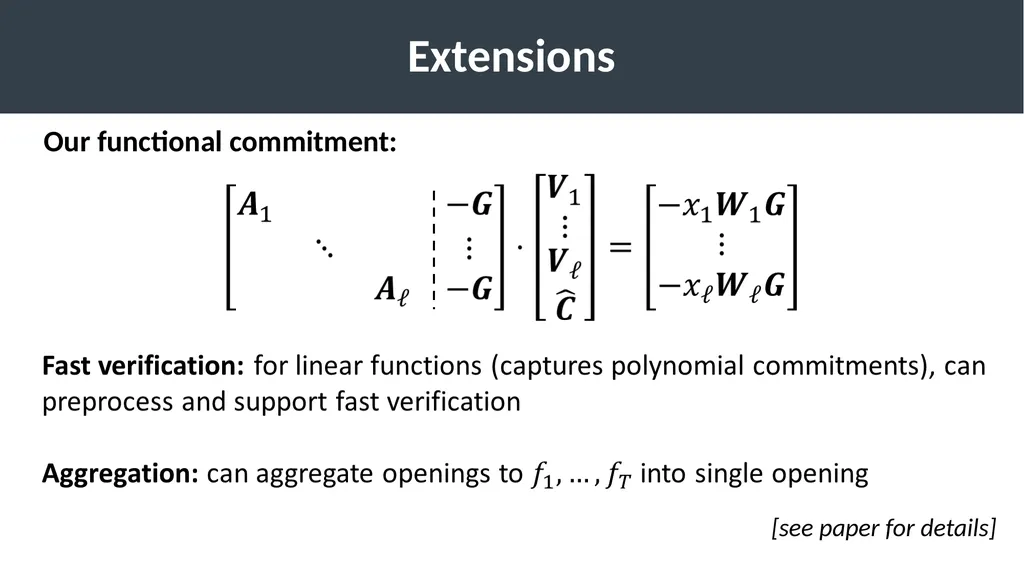 Succinct Vector, Polynomial, and Functional - slide 30 of 32