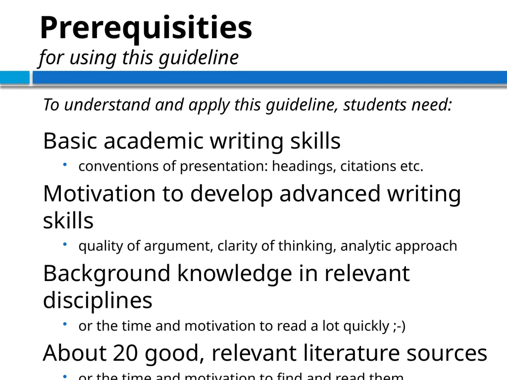 STRUCTURING THE ARGUMENT OF A THEORETICAL PAPER IN - slide 37 of 47