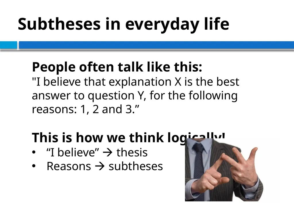 STRUCTURING THE ARGUMENT OF A THEORETICAL PAPER IN - slide 10 of 47