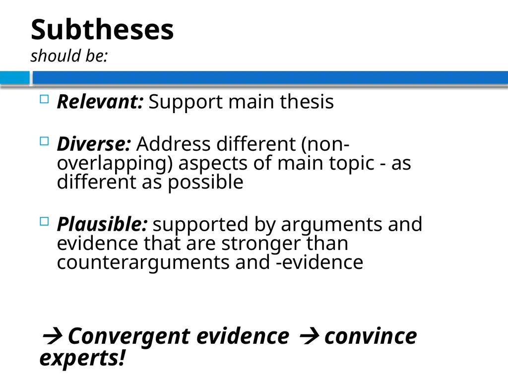 STRUCTURING THE ARGUMENT OF A THEORETICAL PAPER IN - slide 14 of 47