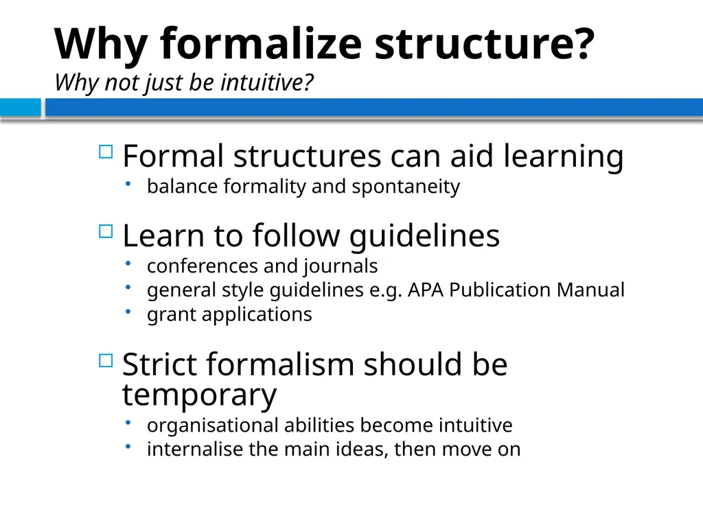 STRUCTURING THE ARGUMENT OF A THEORETICAL PAPER IN - slide 34 of 47