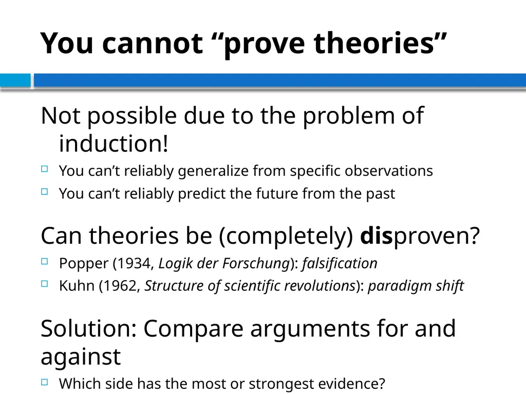 STRUCTURING THE ARGUMENT OF A THEORETICAL PAPER IN - slide 30 of 47