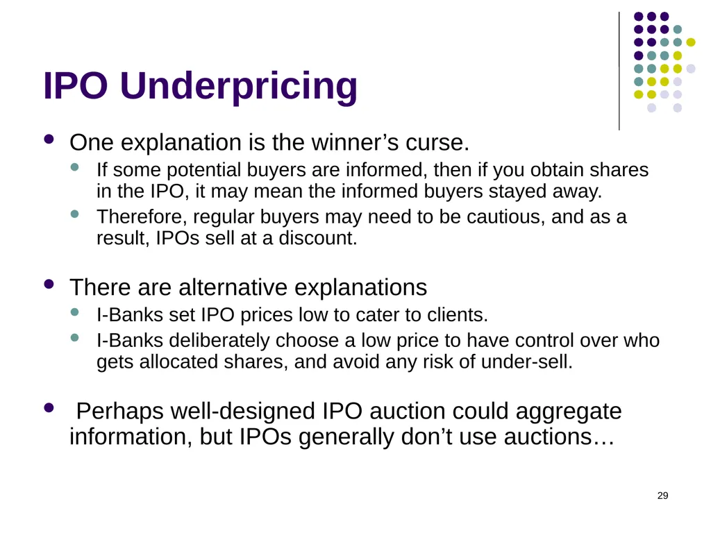 Common Value Auctions 1 Coin auction What’s for - slide 29 of 30