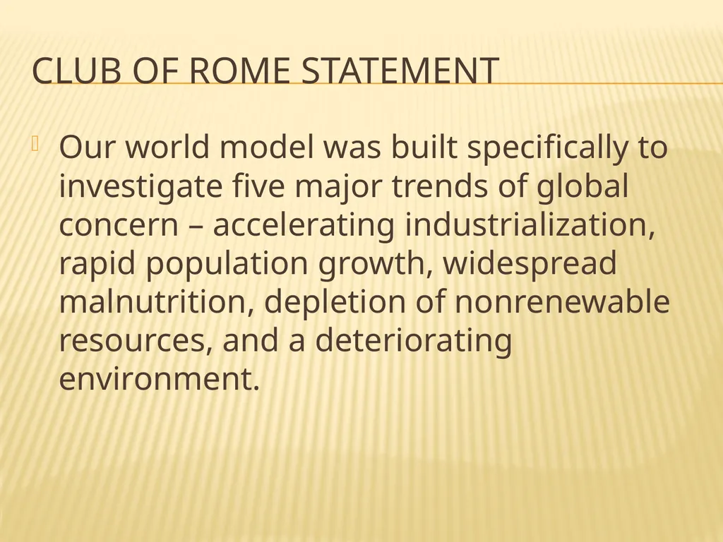 Limits to growth and sustainable use of resources - slide 8 of 25