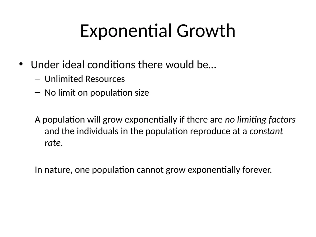 Section 5.1, Population Ecology What types of - slide 4 of 34