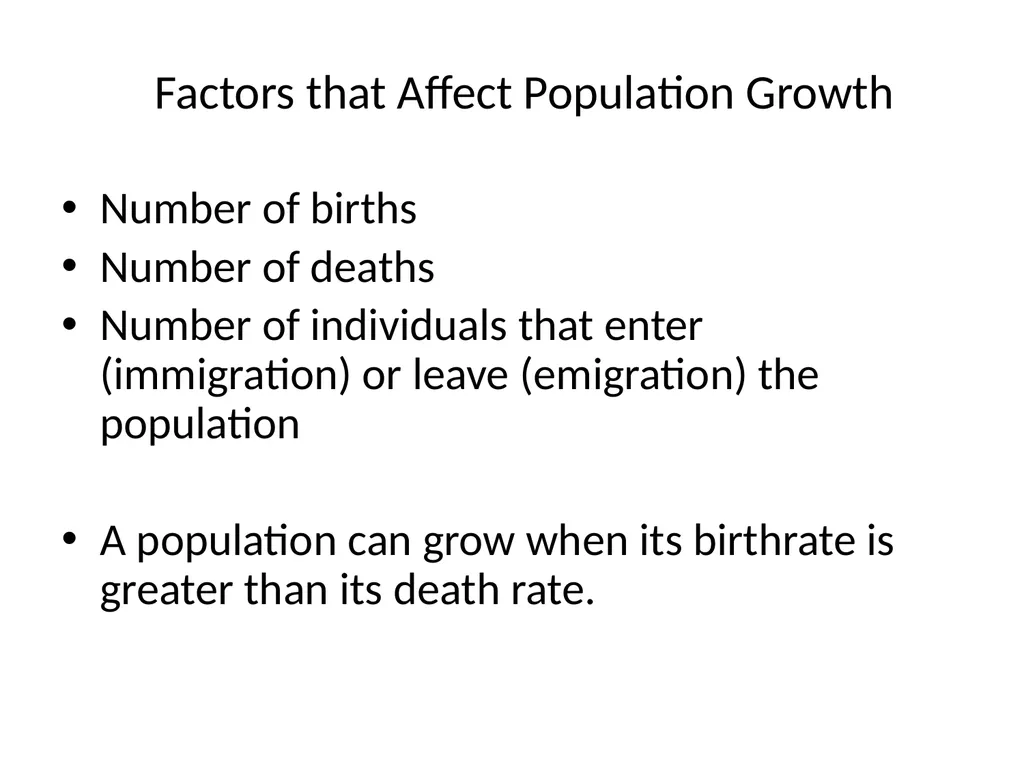 Section 5.1, Population Ecology What types of - slide 3 of 34