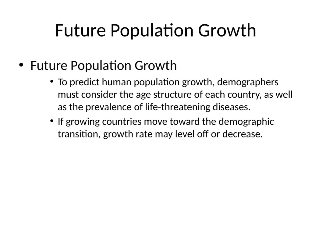 Section 5.1, Population Ecology What types of - slide 32 of 34