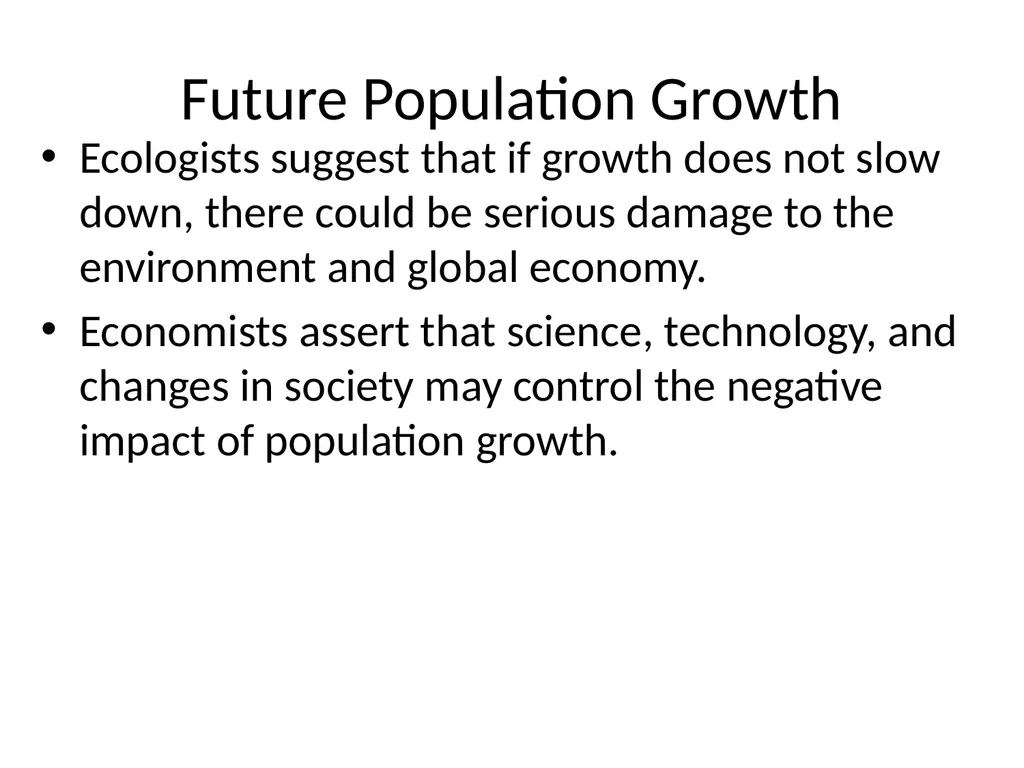 Section 5.1, Population Ecology What types of - slide 34 of 34