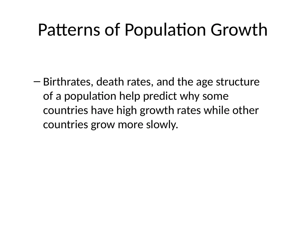 Section 5.1, Population Ecology What types of - slide 25 of 34