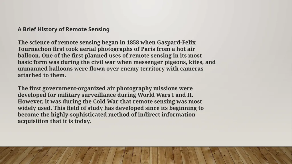 REMOTE SENSING MEANING AND PROCESS Remote sensing - slide 3 of 9