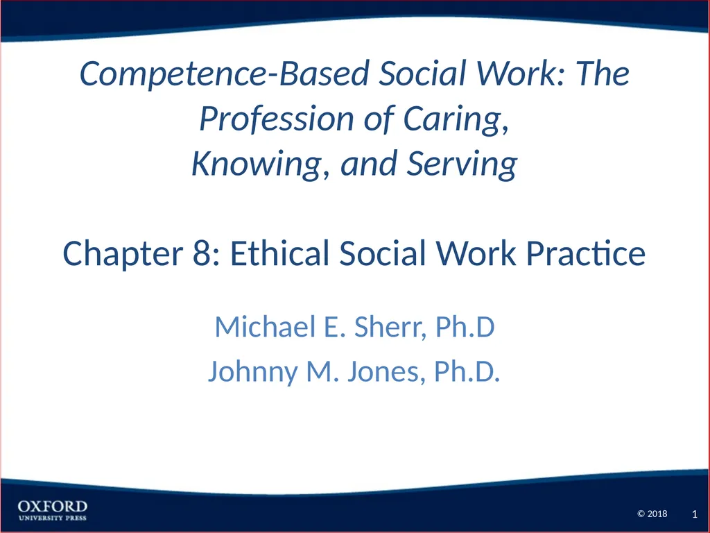 Competence-Based Social Work: The Profession of - slide 1 of 26
