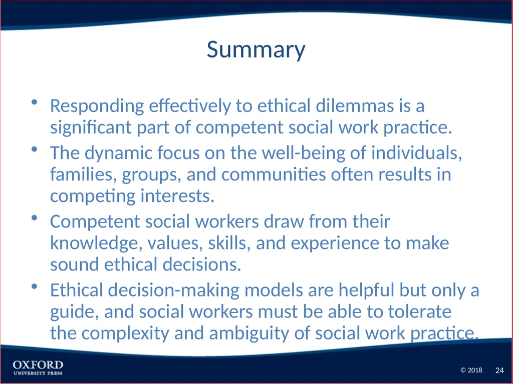 Competence-Based Social Work: The Profession of - slide 24 of 26