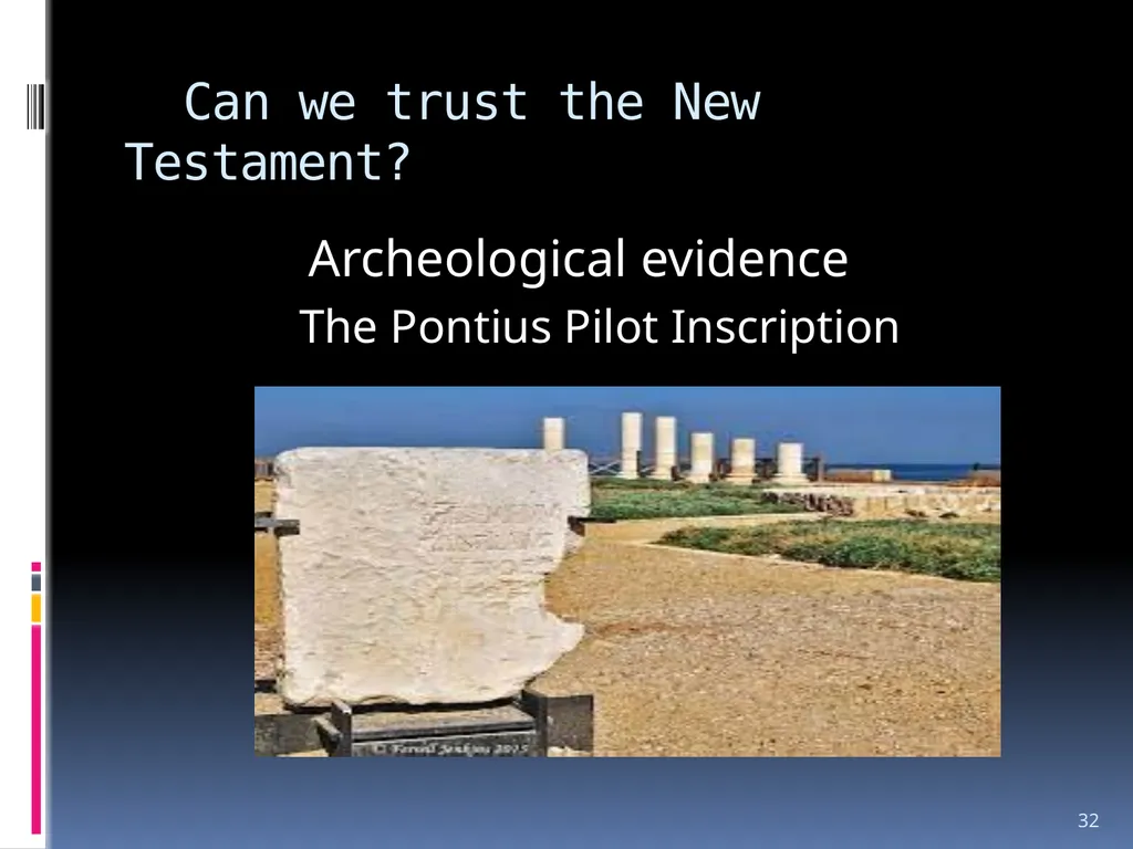 1 The reliability of the bible Wednesday night - slide 32 of 56