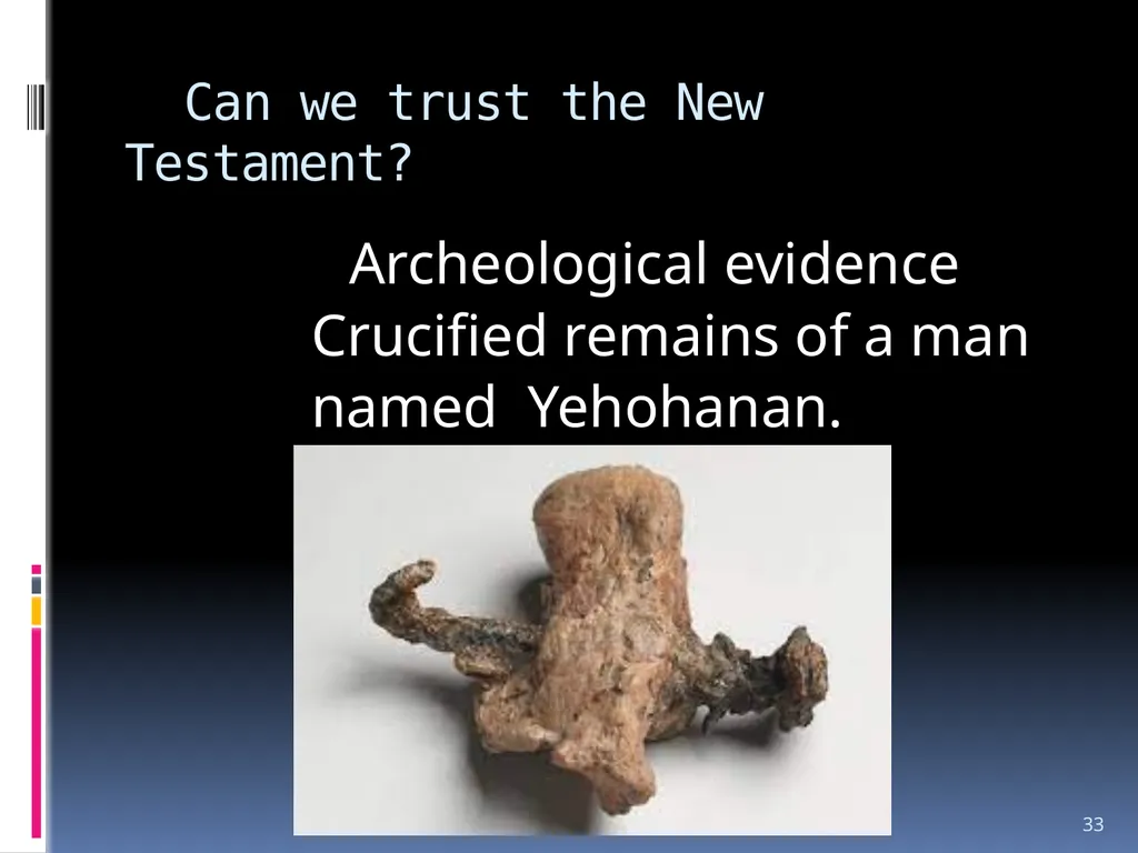 1 The reliability of the bible Wednesday night - slide 33 of 56