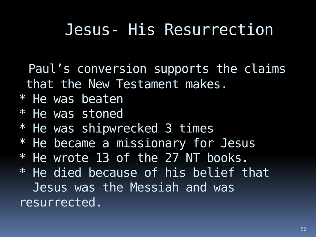 1 The reliability of the bible Wednesday night - slide 56 of 56