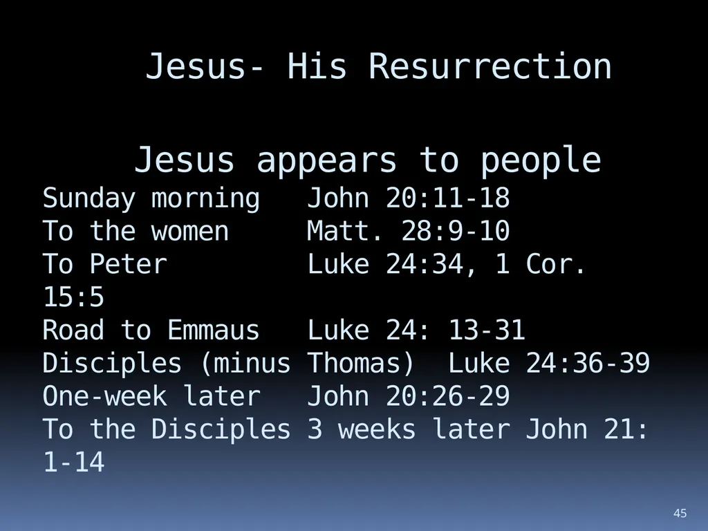 1 The reliability of the bible Wednesday night - slide 45 of 56