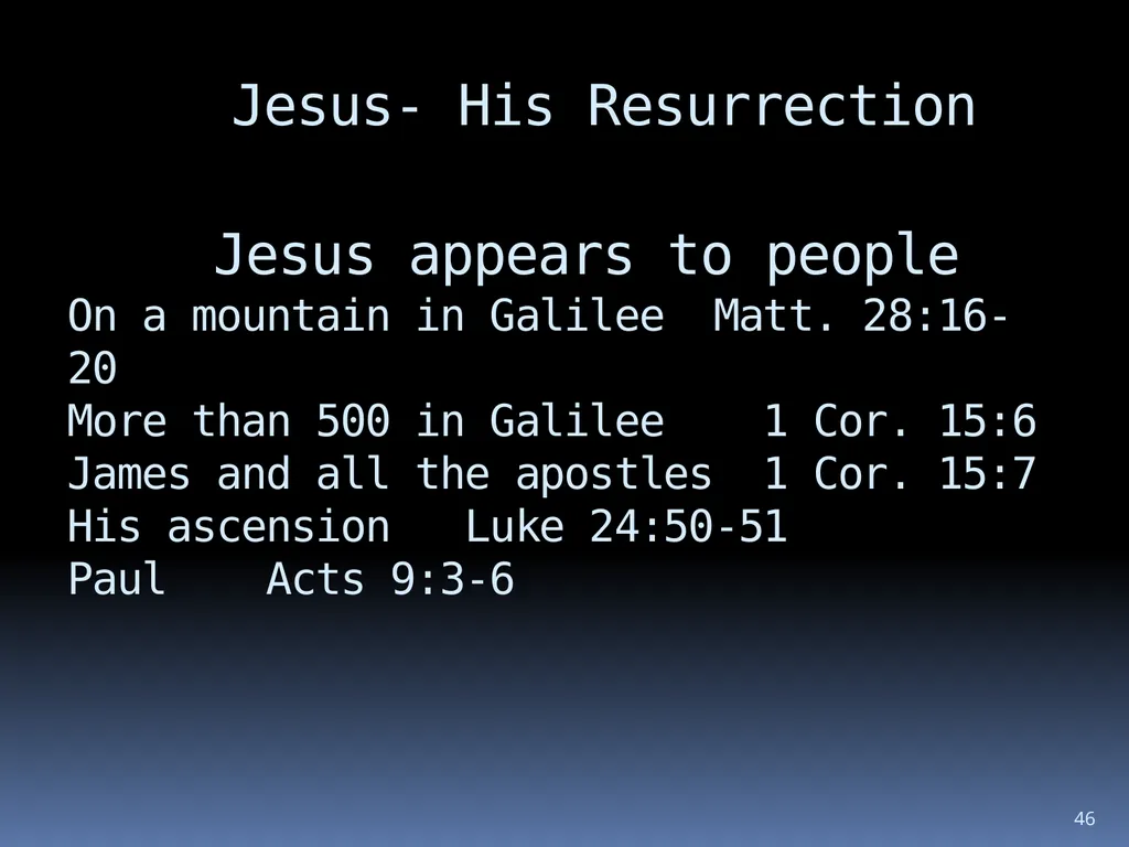 1 The reliability of the bible Wednesday night - slide 46 of 56