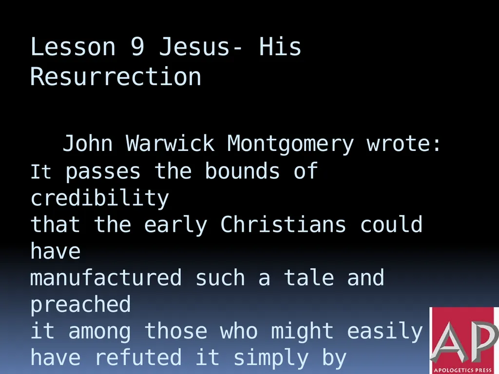1 The reliability of the bible Wednesday night - slide 52 of 56