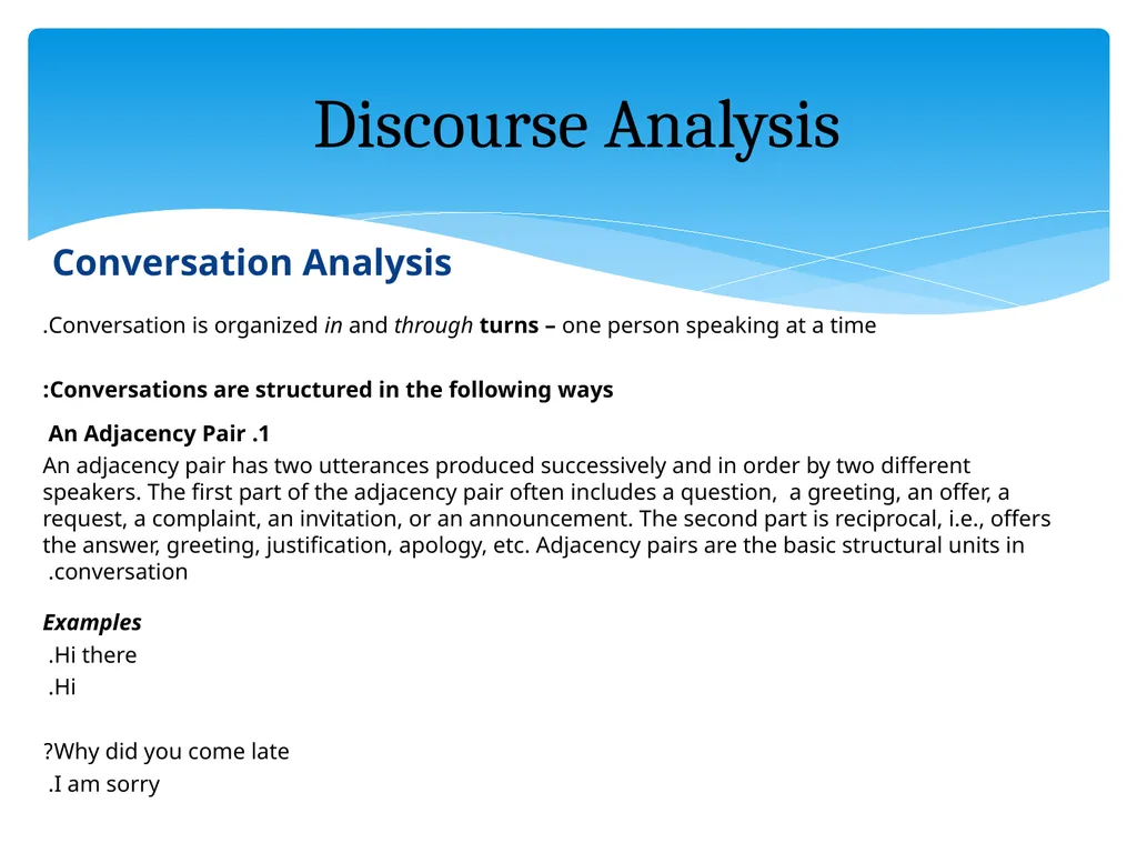 What is discourse? “A continuous stretch of - slide 25 of 47