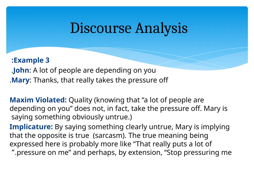 What is discourse? “A continuous stretch of - slide 17 of 47