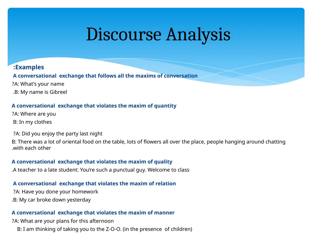 What is discourse? “A continuous stretch of - slide 15 of 47