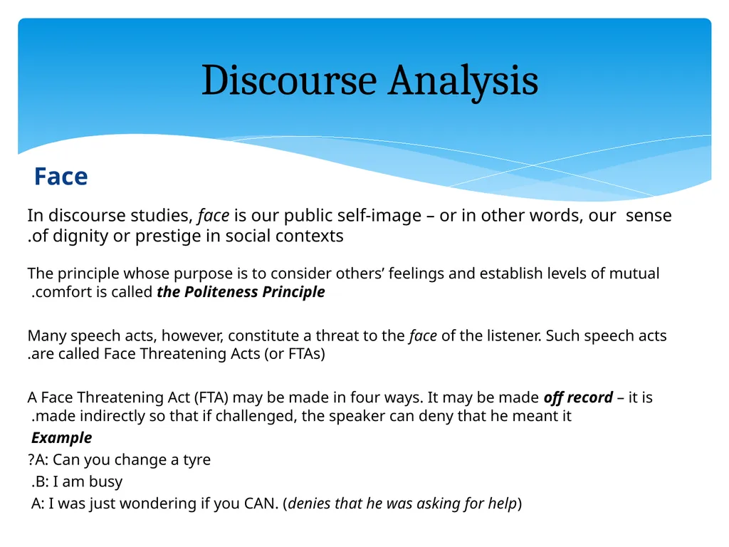 What is discourse? “A continuous stretch of - slide 21 of 47