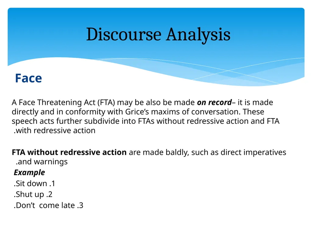 What is discourse? “A continuous stretch of - slide 22 of 47
