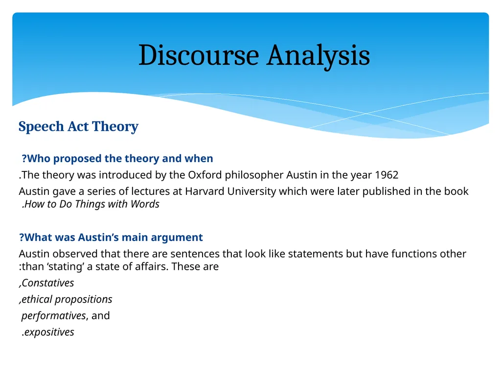 What is discourse? “A continuous stretch of - slide 7 of 47